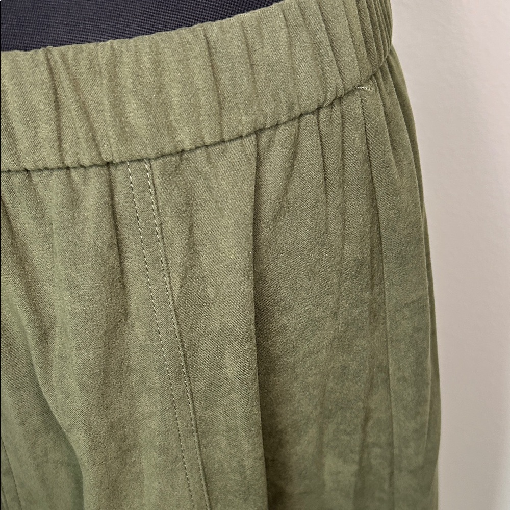 Denim&Co Forest Green Midi Skirt
